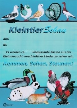 Plakat "Kleintierschau 1" DIN A 3 (29,7x42,0 cm)